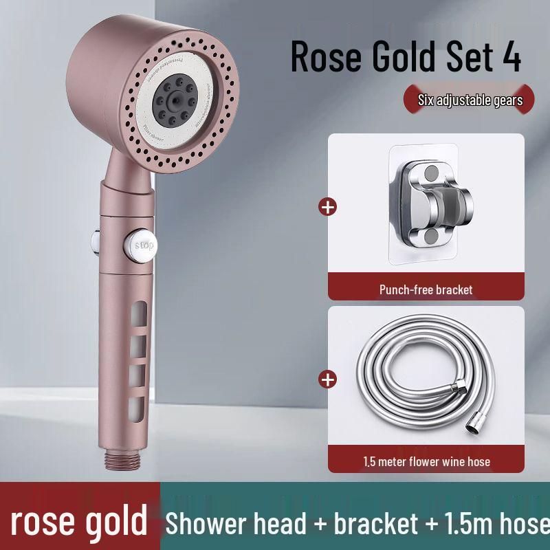 Pressurized Rain Shower Head Filter Nozzle for Home Bathrooms