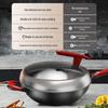 ASD 32cm Titanium Coating-Free Cast Iron Wok