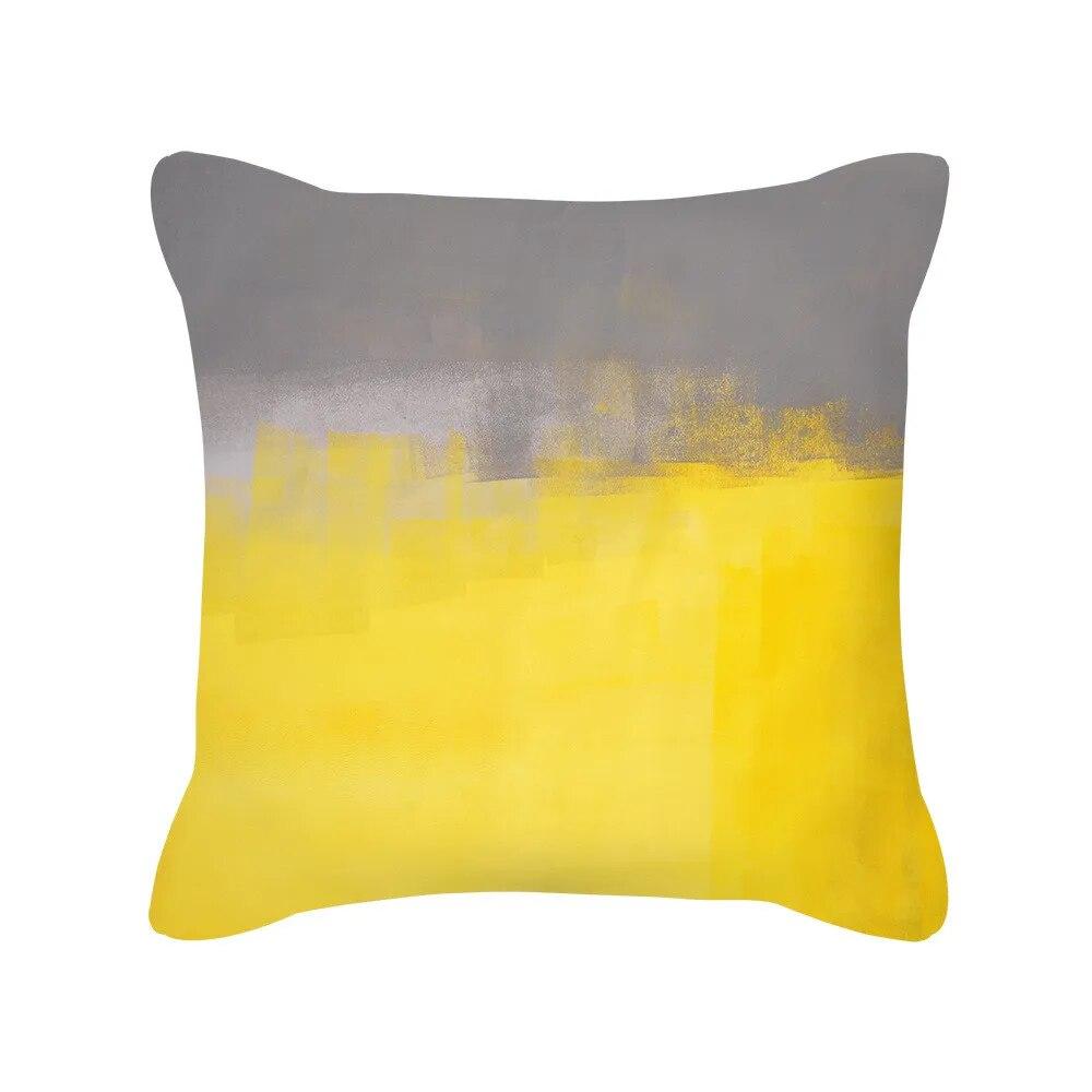 45x45cm Modern Abstract Art Blue Green Yellow Throw Pillow Cover Living Room Sofa Office Car Lumbar Cushion  Home Decor