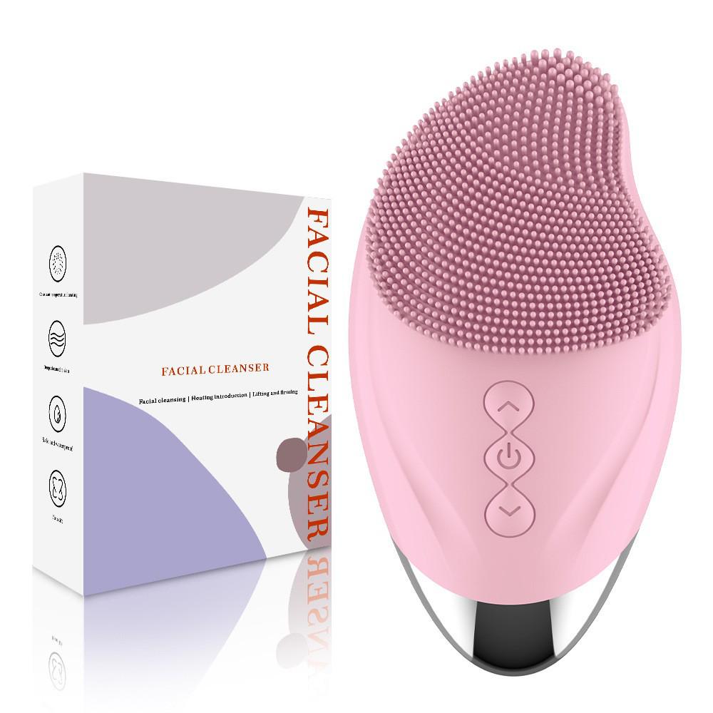 Rechargeable Silicone Facial Cleansing and Eye Massager with USB Charging