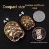 Brass Retro Distressed Tortoiseshell Sancai Handheld Zhouyi Bagua Stress Relief Play Piece