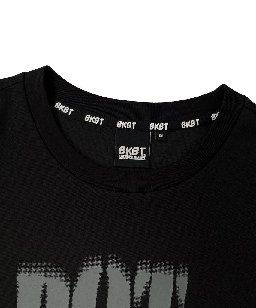 BUNKERBUSTER Grunge Lettering Print Short Sleeve T-Shirt Mq7Tu426_Black