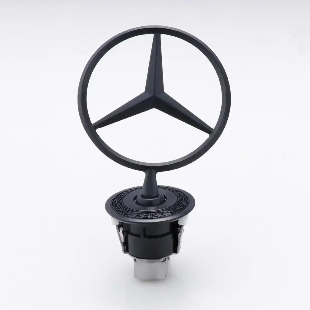 UKY5 Car Engine Hood Emblem Front Bonnet Chrome Mark Accessorie For Mercedes Benz C E S Class W204 W205 W212 W213 W211 W220 W222 W223
