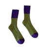 Colour Blocking Mid-Calf Wool Socks Retro Outdoor Wear Short Socks Mid Tube Socks  Autumn Winter