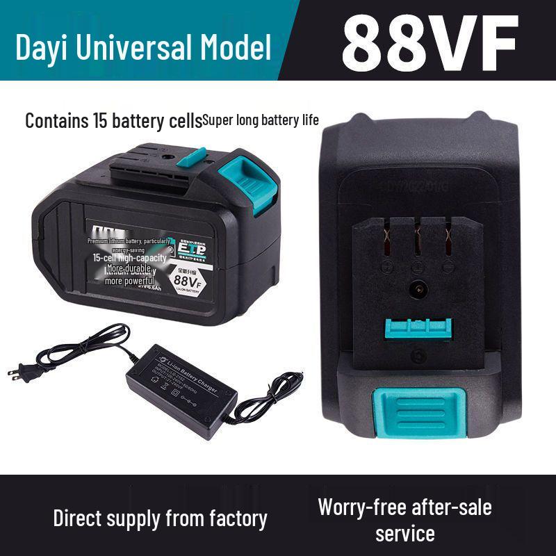 Universal 48VF/88VF Impact Wrench Battery & Charger for Angle Grinder and Electric Hammer