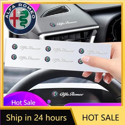 Car Stickers For Alfa Romeo 1/2/5/10pcs Car Styling Emblems Stickers Interior Decoration Decal For Alfa Romeo 159 Giulietta Giul