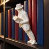 PLA Material Book Supports Creative Space Dancer Bookend, Decorative Walking Figure Unique Bookshelf Ornament for Home Ends Living Room Bedroom