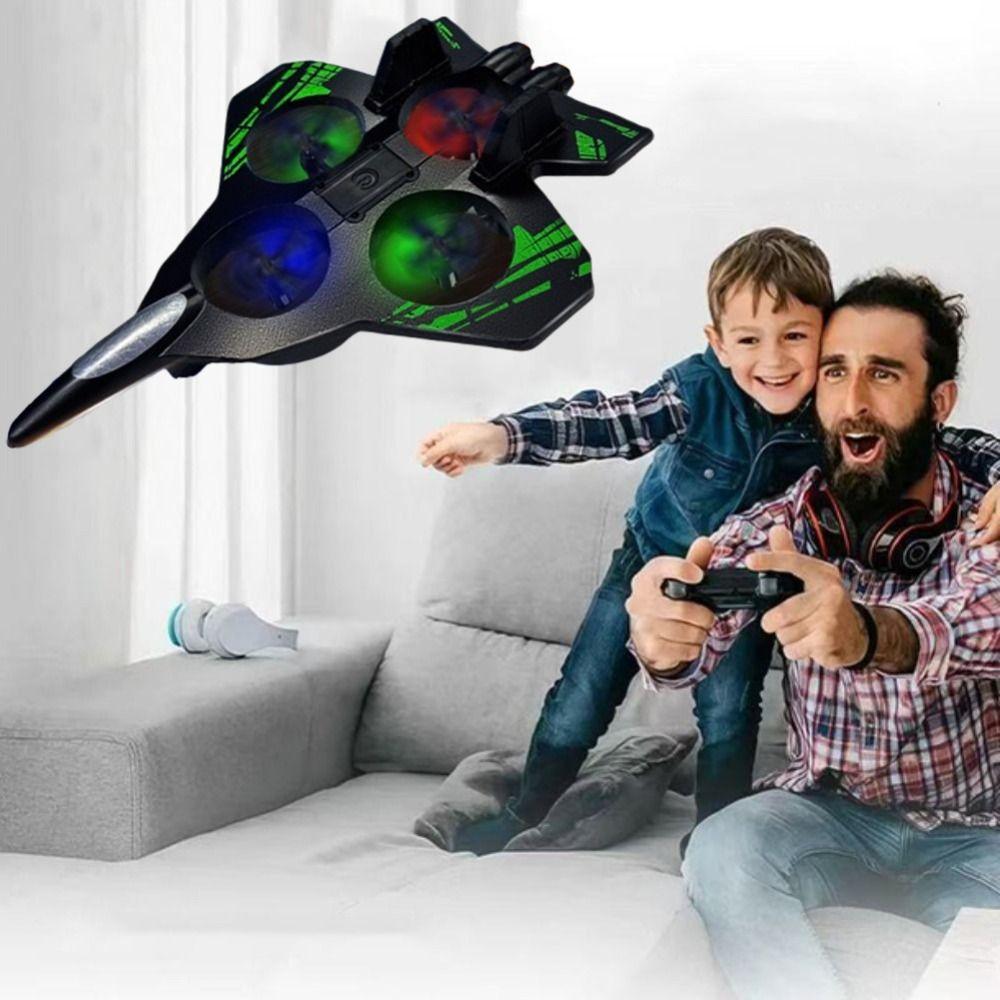 Gravity Sensing Remote Control Foam Fighter Rechargeable RC Hobby Jet Plane  Home Decor