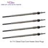 4PCS 11V Dual Core Glow Plugs For Alfa Romeo 147 156 159 GT 1.9 JTD Fiat Bravo II Croma Stilo 1.9D Multijet 46792355 55187863