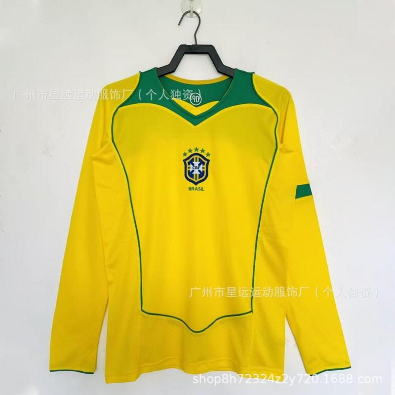 Brazil Retro Football Jersey Short Long Sleeve National Team World Cup Vintage Soccer Shirt