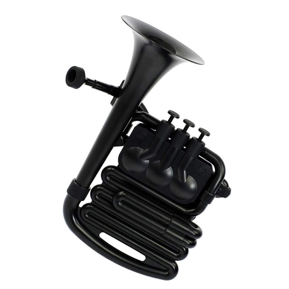 NUVO jHorn N610JHBBK Plastic Wind Instrument, Fully Waterproof, BbC Key, BlackBlack (Includes Dedicated Semi-Hard Case)