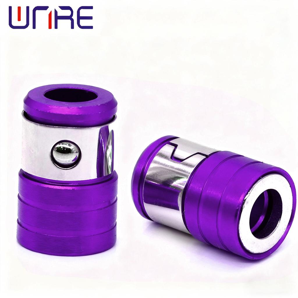 Enhanced Magnetic Anti-Slip Ring for Hand Drills: Magnetized, Hardened, with Detachable Bits and Bead-Locking Tech