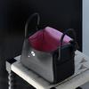 Wax Thread TC First Layer Cowhide Handmade  Bag 19/26 Steel Hardware Doctor Bag Shoulder Portable Women's Bag Contrasting Colors