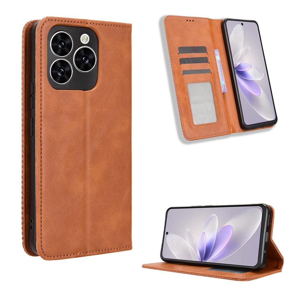 Flip Cover For Cubot Note 60 Leather Case [Flip Vintage Leather] Shockproof Durable Retro Phone Case