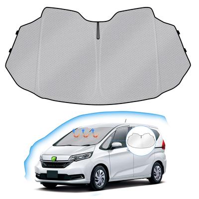 Honda Freed Sluneční clona na čelní sklo 2016 s trojúhelníkovou UV zatemňovací světelnou lištou na řídítka Teplo Teplo Auto Plástvová úložná taška Interiér Snadno Přímo od