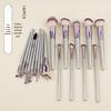 18-Piece Champagne Gold Makeup Brush Set: Powder, Blush, Eyeshadow, and Concealer Tools
