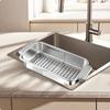 Sink Draining Basket Expandable overtheSink Colander Metal with Handles for Apartment M 304