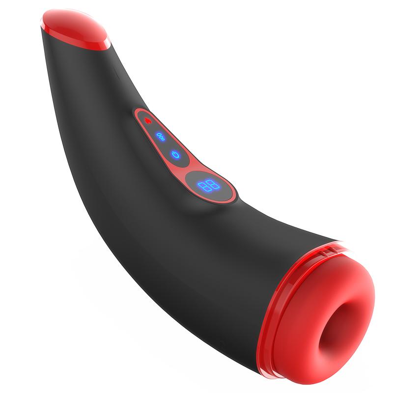 Automatic Male Masturbator Sucking Heating Vagina Masturbation Blowjob Sex Toys For Men Lcd Display Mastubator Adults Supplies
