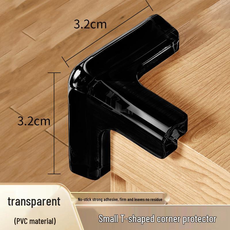 Assorted Transparent Silicone Corner Protectors: Soft Bumpers for Tables, Walls, Corners, Edges, and Windows