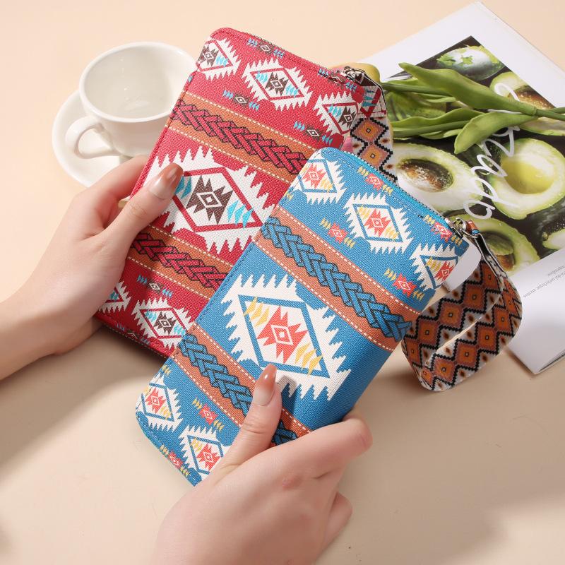 Dame Lommebøker Bohemsk Stil Lang Lommebok - Clutch, Myntpung & Kortholder