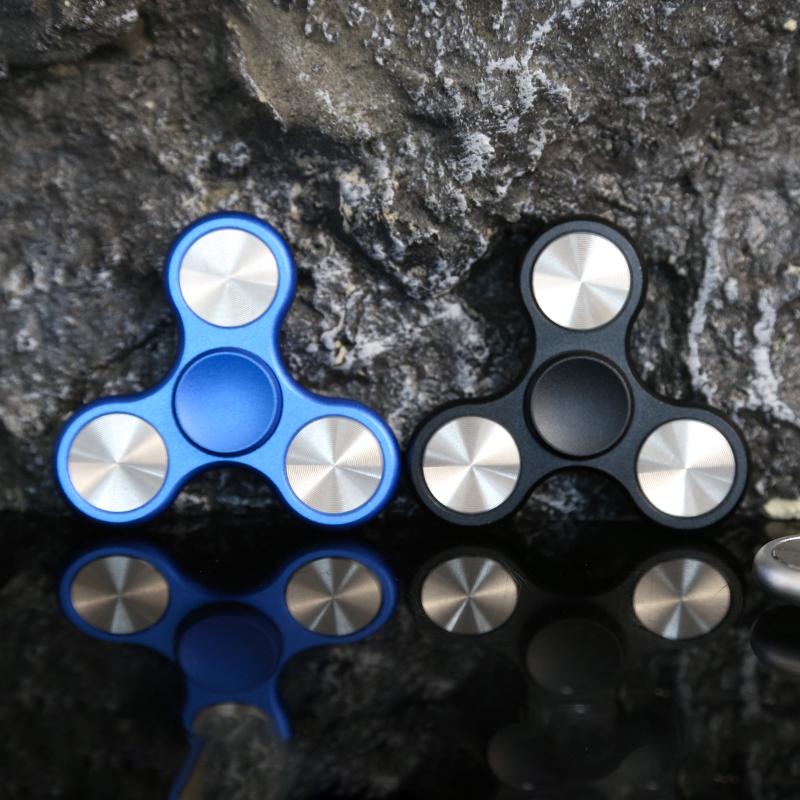Aluminum Alloy Three Leaf Fidget Hand Spinner Metal Fidget Spinner Toy Stress Relief Toys For Adult Gifts Fidget Toys