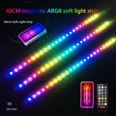 5V ARGB Listwa LED do Obudowy PC SATA 3PIN Lampa LED do Komputera Stacjonarnego 40cm Akcesorium Dekoracyjne RGB Płyty Głównej