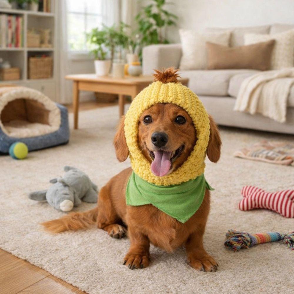 Cute Winter Dog Cap Funny Pet Headgear Pet Supplies Pet Corn Hat  Training