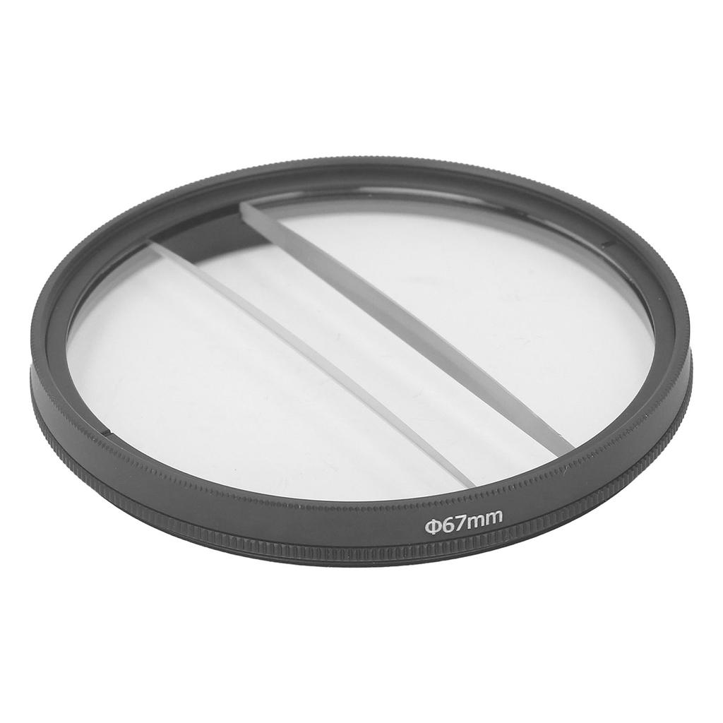 Double Half Moon Prism Special Effect Filter Camera Center Field Separation Diopter Filter Photography SLR Camera