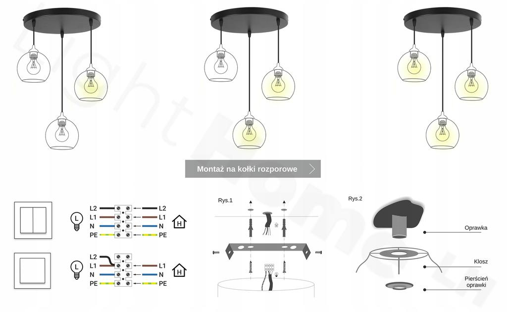 MODERN WOODEN LED CEILING HANGING LAMP