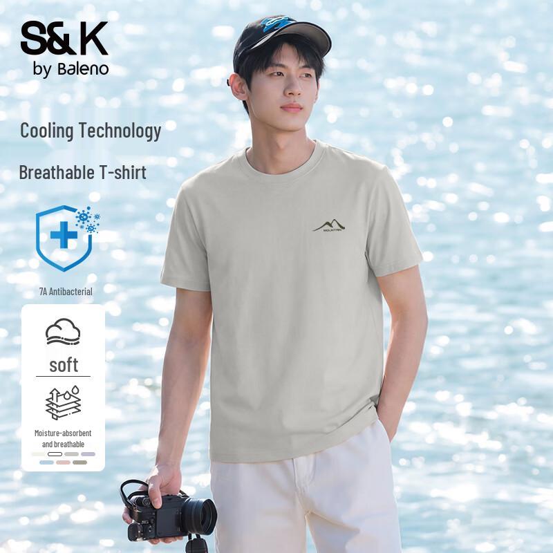 

Baleno Men s Cooling Anti-Bacterial Short Sleeve T-Shirt 3XL