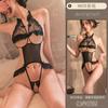 Yiyue new sex underwear sexy lace cheongsam onesie women's small chest uniform open pajamas 8111