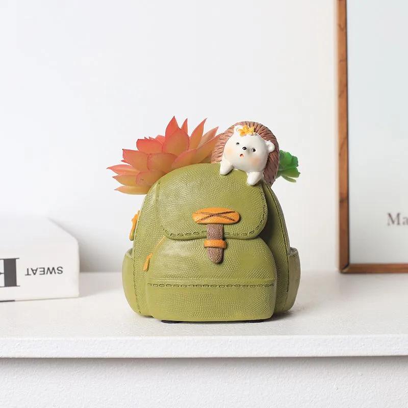 

Creative Resin Desktop Flower Pot For Home Gardening Succulents Balcony One Size