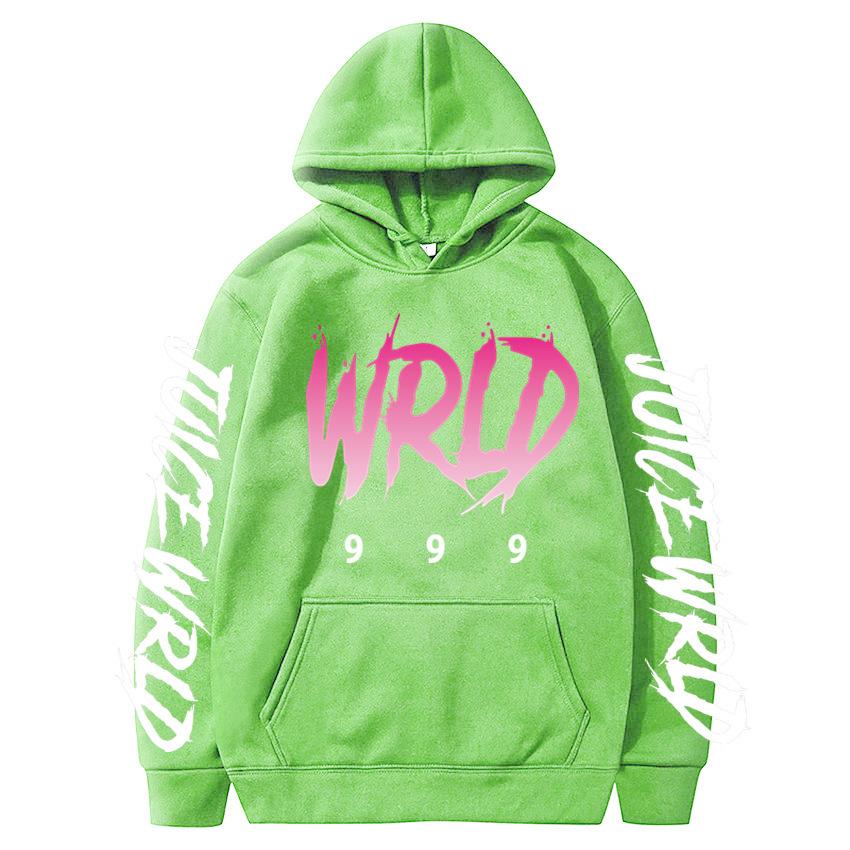 New hot sweater singer juice wrld print street popular men's and women's autumn and winter hoodie