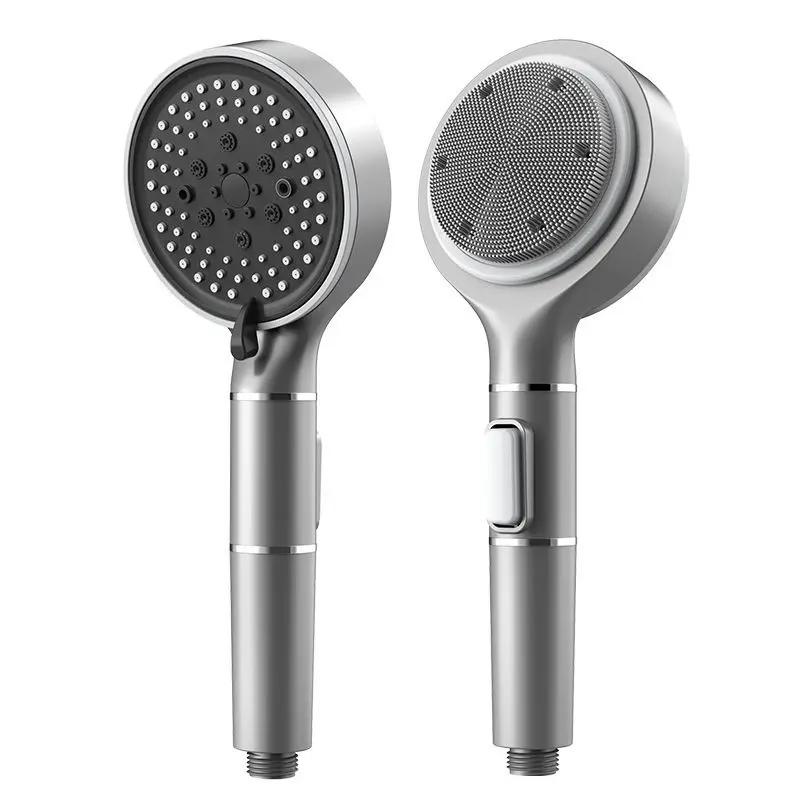 Luxury Black Shower Head Set 5 Functions Handheld Shower Head  Rainfall Showerhead Bathroom High Pressure Hand Shower Head