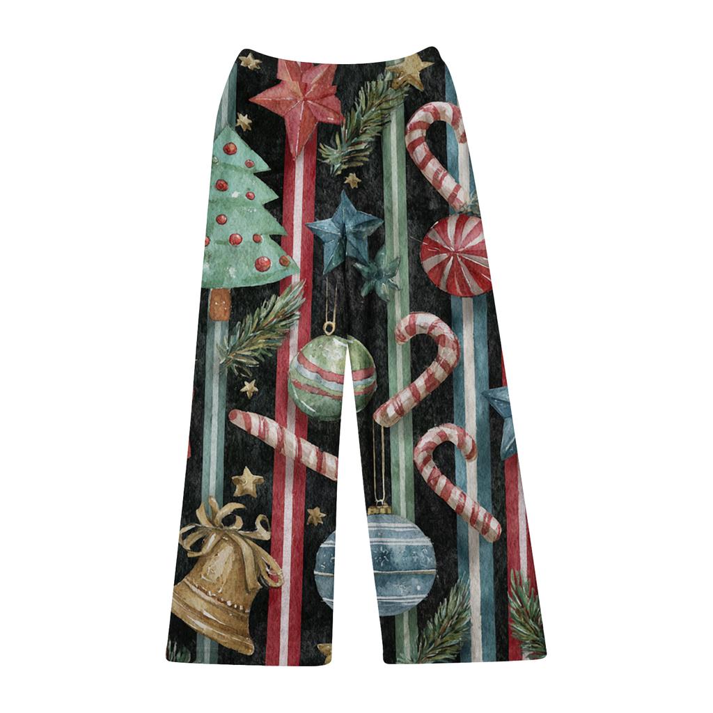Women's Casual Fashion Christmas Printed Flannel Pants Pajama Pants