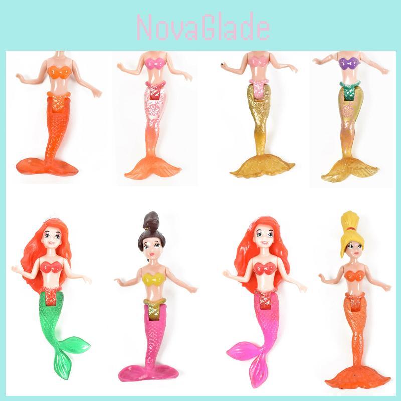 Captivating 8pcs Set Dolls Mermaids Action Figure Toys For Girls Ideal Gift
