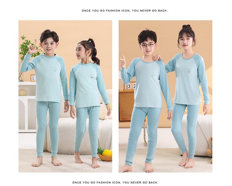 Autumn Teen & Kids Clothing: Boys' Cotton Underwear Set, Older Kids' Shirt & Pants Pajamas, Girls' Cotton Thermal Wear.