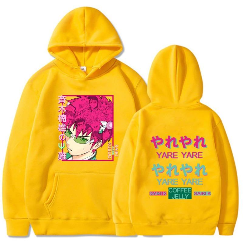 The Disastrous Life of Saiki K Hoodies Print Fashion Sweatshirt Casual Unisex Autumn Winter Fleece Tops Sudaderas