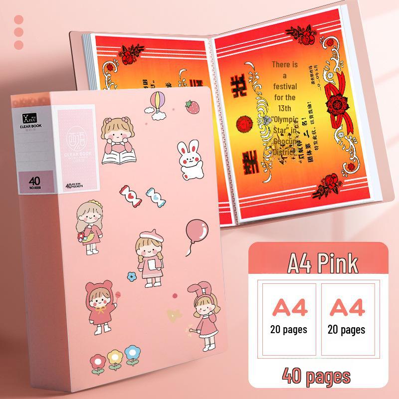 A3/A4 Award Certificate & Art Collection Folder for Kids