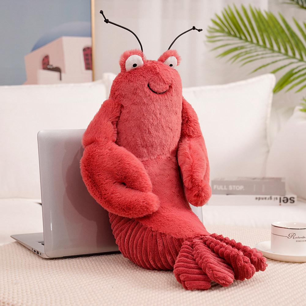 

1pc Adorable Soft Lifelike Lobster Crab Plueshie Stuffed Cartoon Sea Animals Toys Appease Doll For Birthday Xmas Gift 30cm красный