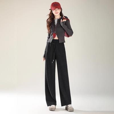 Women's Urban Wool Blend Fleece-Lined Wide-Leg Trousers: Autumn 2025 Bestseller for Comfortable Casual Commutes
