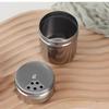 Stainless Steel Seasoning Jar Salt Sugar Shaker with Rotating Cover Condiment Spice Pepper Powder Bottle Container Kitchen Tool