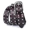 Women'S Pin Buckle Belt Punk Style Cowhide Leather Belt Trend Willow Nails Kuaishou