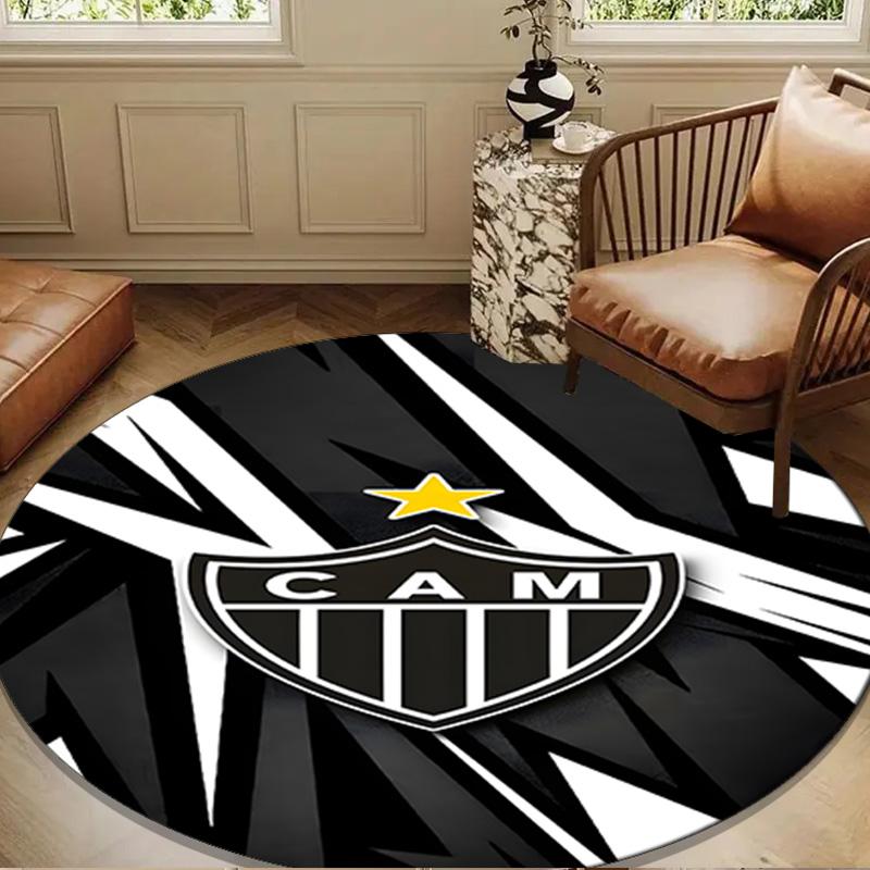 1PC Rug Love For Atlético  Round Mat Home Decor, Chair Rug For livingroom,Bedroom, Doormat Home Decor Birthday Gift Christmas Gifts