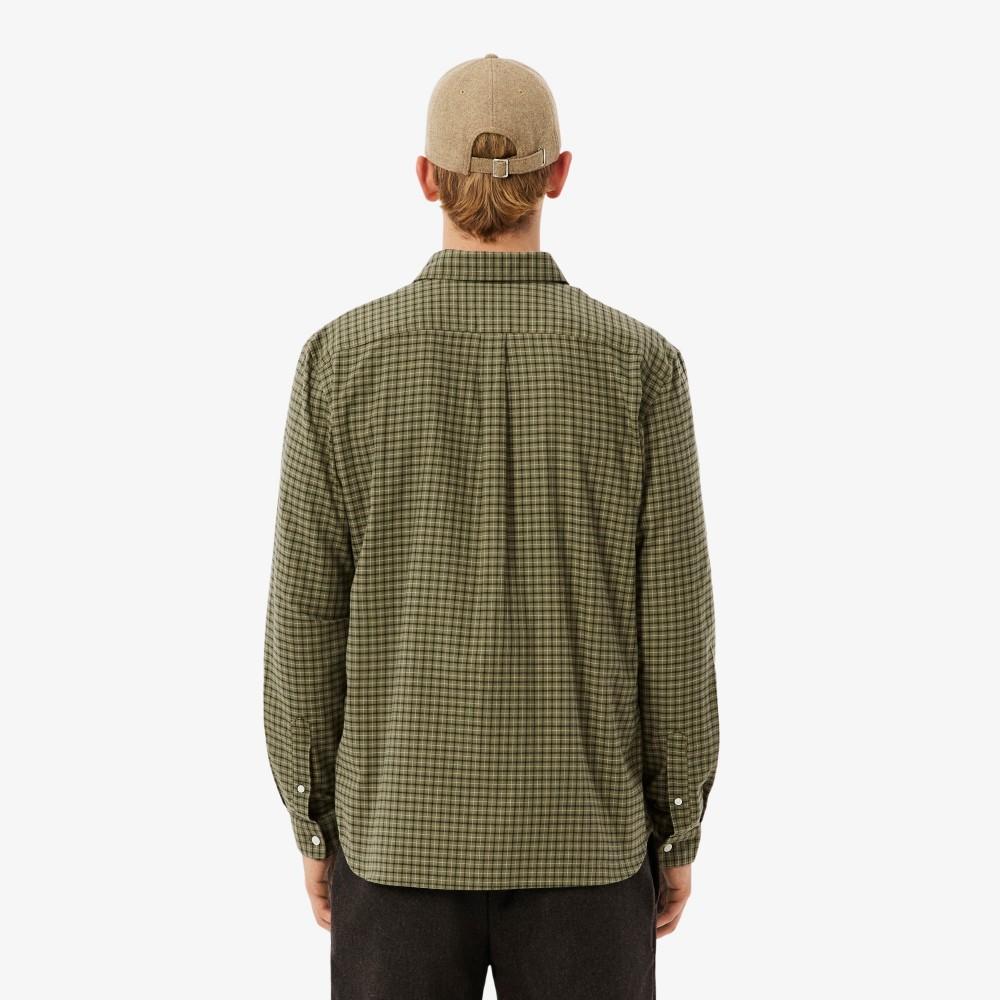 [Lacoste] Men's Flannel Window Check Shirt CH8535-55N6UI