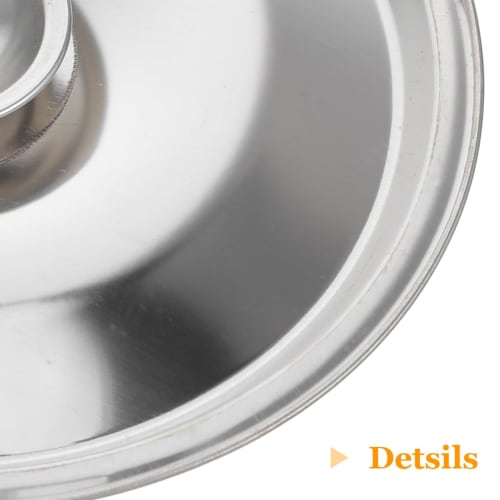 Kichvoe Pot Lid, 14cm, Stainless Steel and Iron, for Seasonings, Small Cookware, Frying Pans, and Woks