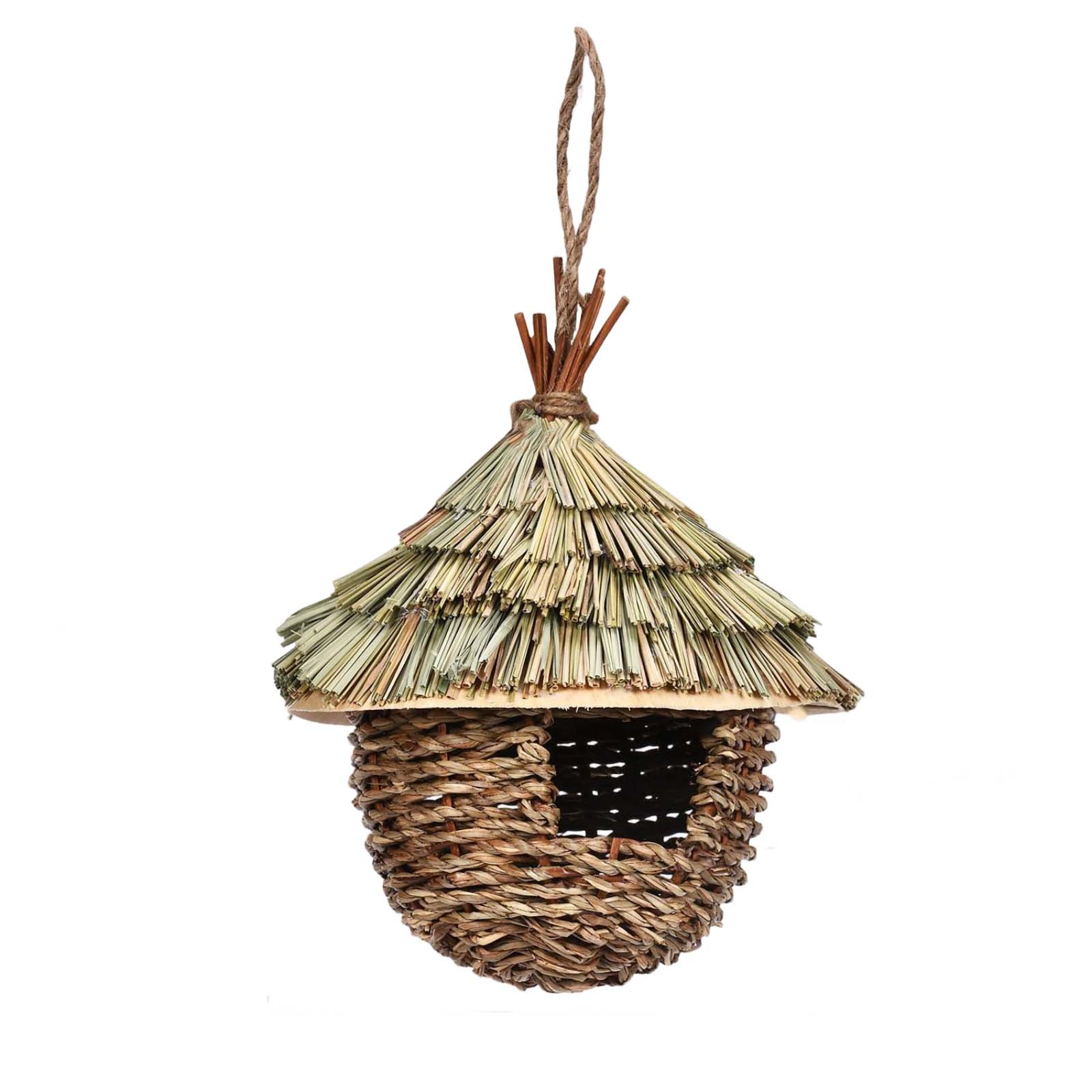 House Outdoor Hanging Bird House Straw Bird House Natural Bird House