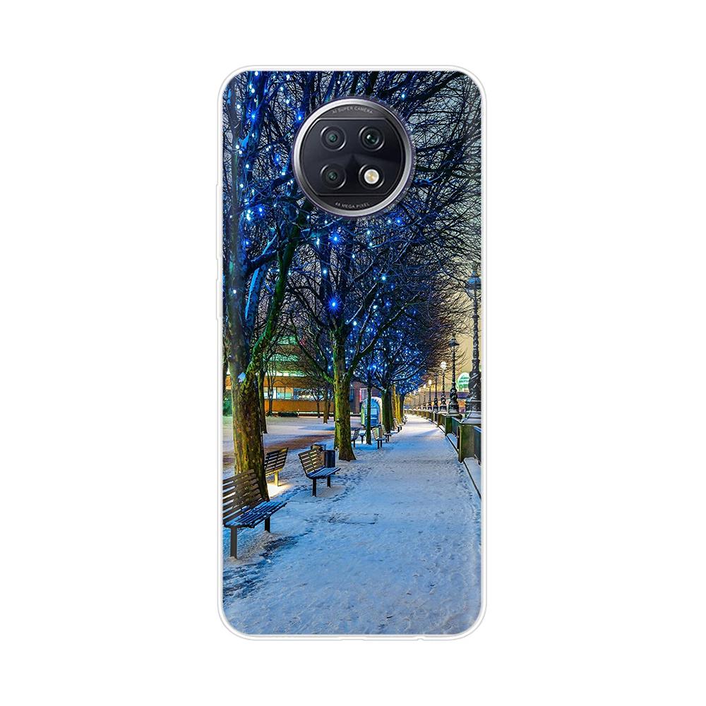 Fashion TPU Phone Case For Xiaomi Redmi Note 9T Soft Silicone Painting Case for Redmi Note 9T 5G Case Note9T 9 T coque flower