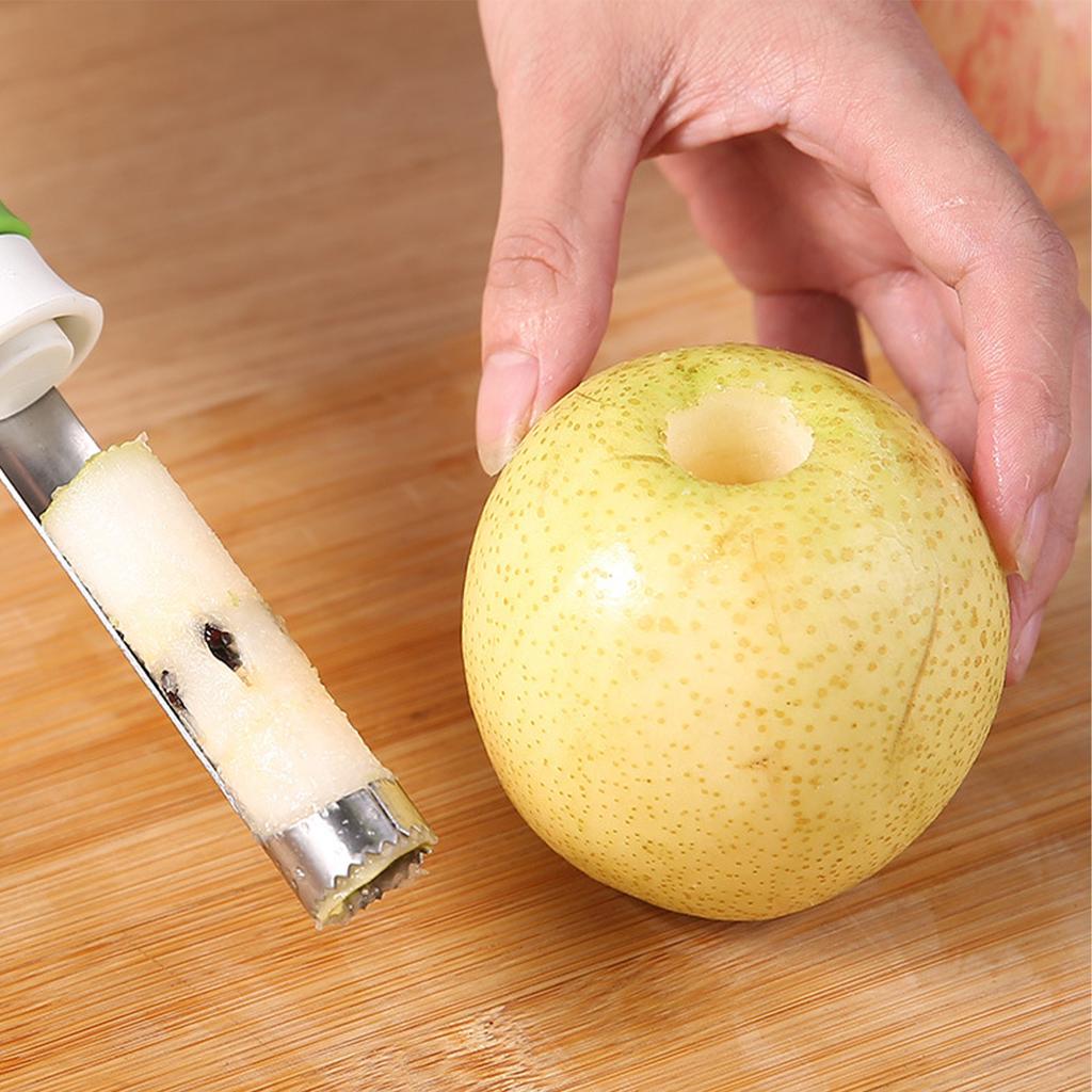 Fruit Peeler Seeder 2 In 1 Multi Function Portable Stainless Steel Pear Corer Kitchen Tool