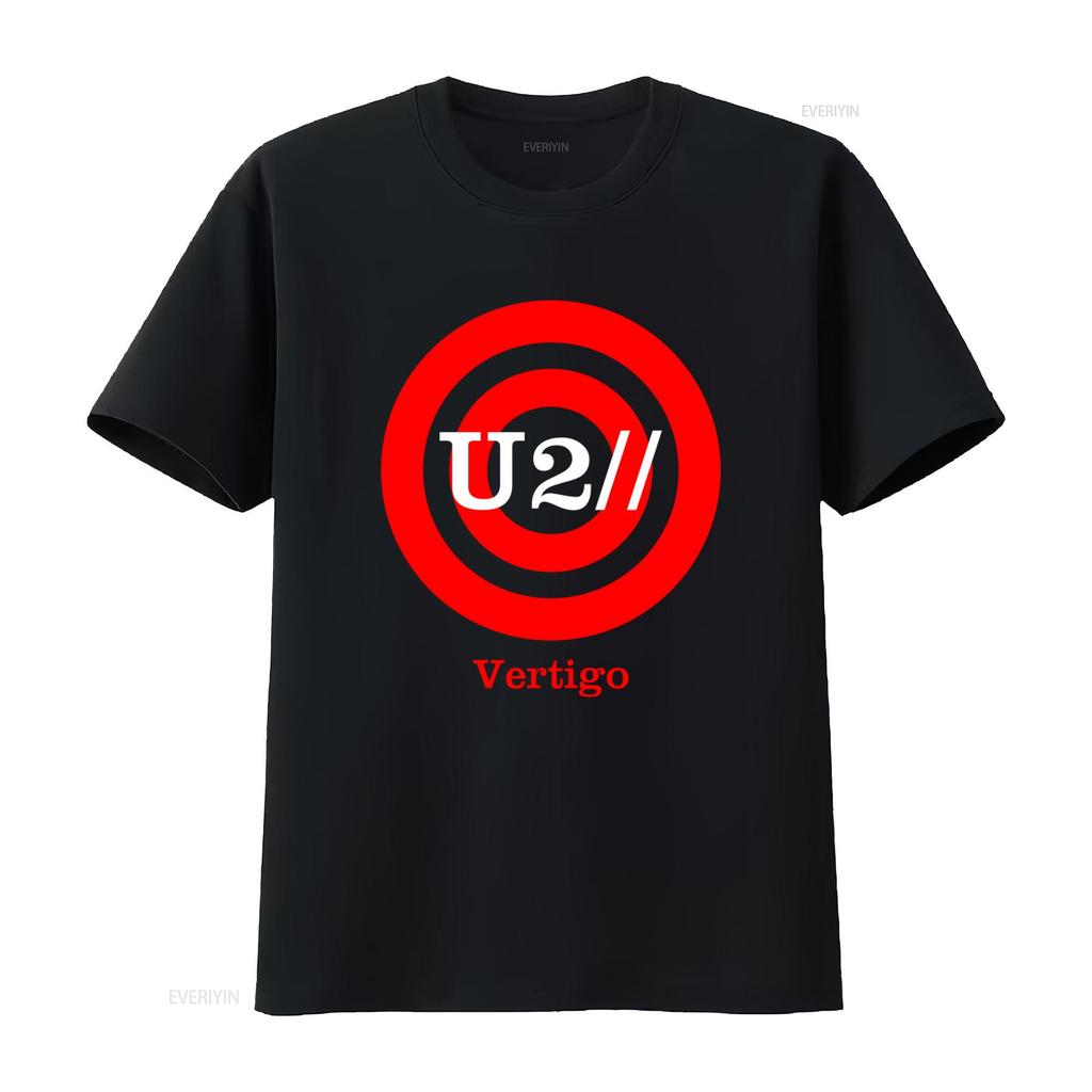 2005 Vintage U2 Vertigo Tour Nero Musica Rock Band Stampa Maglietta Taglia Xl vintage Lavata grafica uomo Unisex